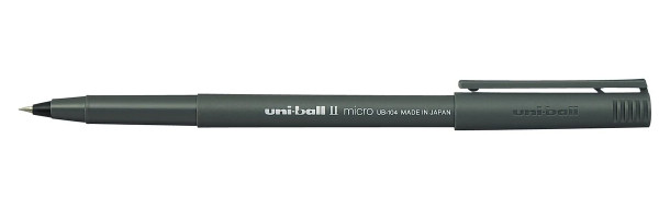 Preces attēls Pildspalva tintes rollers UNI UB-104 micro (0.5) melns A