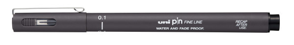 Preces attēls Marķieris UNI PIN-0.1 Dark grey