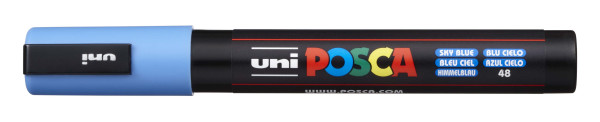 Preces attēls Marķieris ūdens bāzes UNI Posca PC-5M debess zils (48)