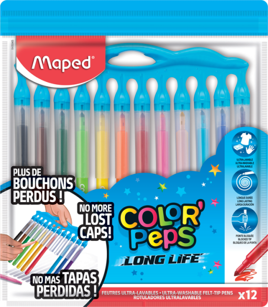 Preces attēls Flomāsteri MAPED LongLife Innovation 12 krāsas 3,6mm