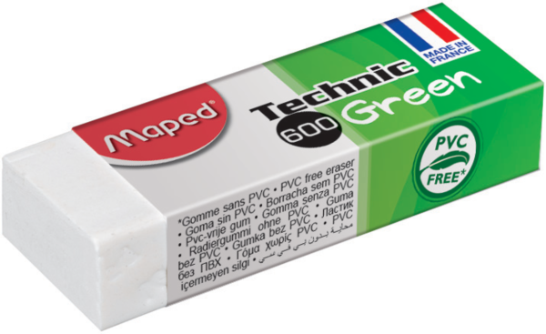 Preces attēls Dzēšgumija MAPED Technic 600 Green (no dust)