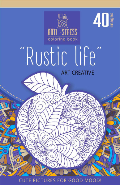 Preces attēls Krāsojamā grāmata FRESH 126*200mm, 20lp "Rustic life" (dizains 21288)