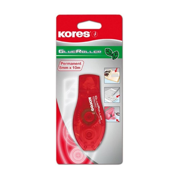 Preces attēls Līme-rollers KORES 8mm*10m  Permanent blisterī