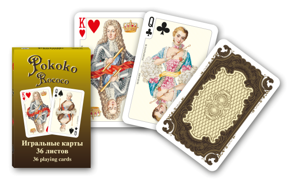 Preces attēls Kārtis PIATNIK 88.9*57.15mm 36gab. "Rococo" 1121 (s)
