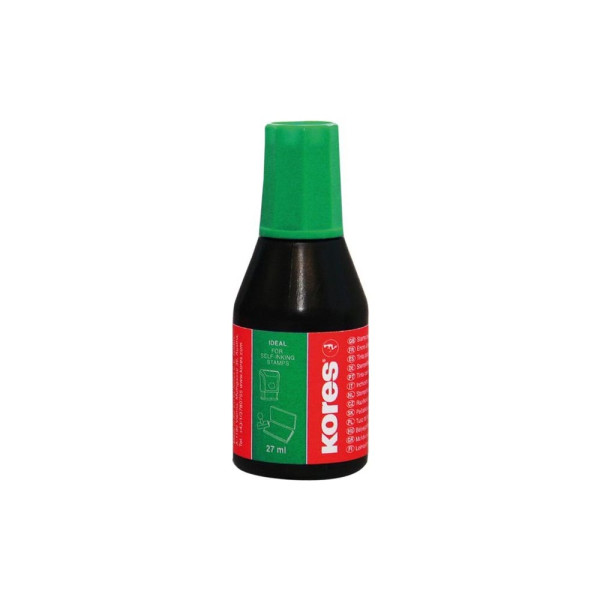Preces attēls Zīmogu krāsa KORES 27ml zaļa