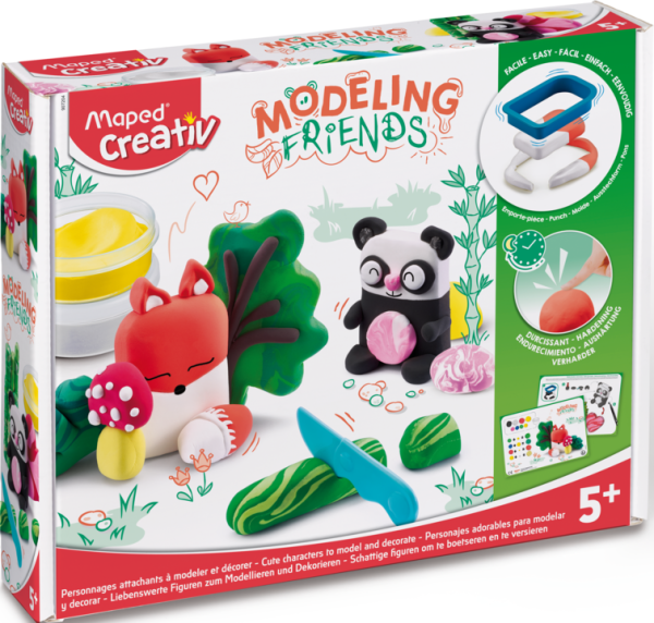 Preces attēls MAPED Creativ mīklas veidošanas komplekts "Lapsa+panda" 5+