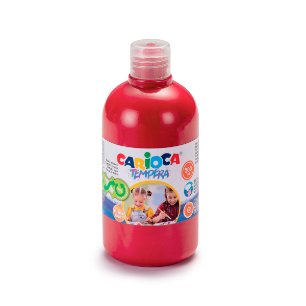 Preces attēls Tempera CARIOCA 500 ml, sarkana