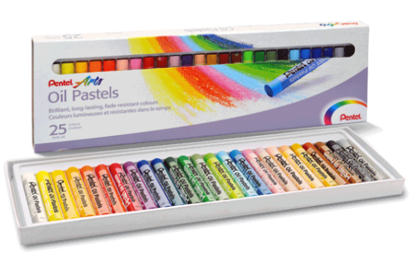 Preces attēls Eļļas pastelis PENTEL 25 krāsas