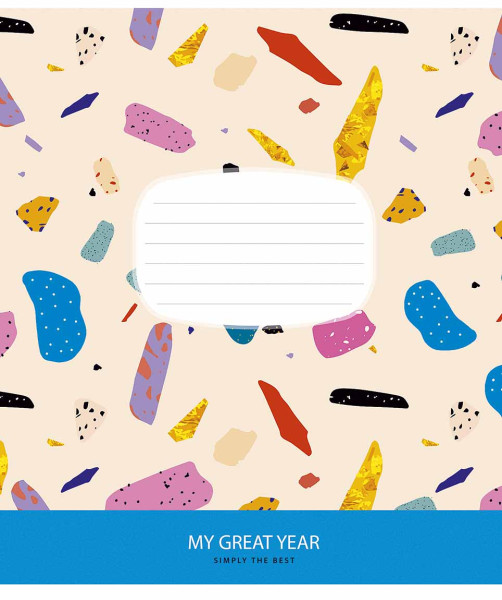 Preces attēls Burtnīca 12lp 170*203mm ''Genius'' 70g/m2 # ''My great year'' 3184