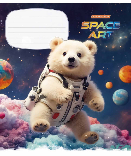 Preces attēls Burtnīca 12lp 170*203mm "Star" 55g/m2 = ''Space art"' 3406
