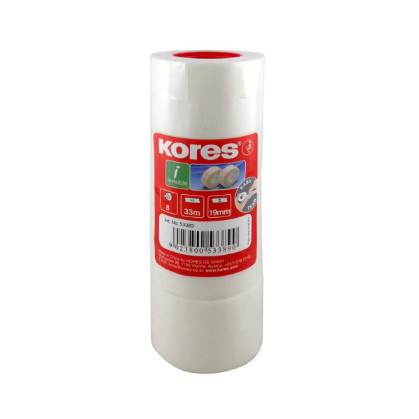 Preces attēls Līmlente KORES Invisible 19mm*33m 8gab.!