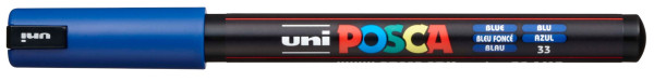 Preces attēls Marķieris ūdens bāzes UNI Posca PC-1MR zils (33)
