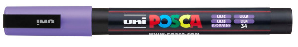 Preces attēls Marķieris ūdens bāzes UNI Posca PC-3M lillā (34)