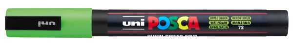 Preces attēls Marķieris ūdens bāzes UNI Posca PC-3M ābolu zaļš (72)