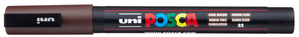 Preces attēls Marķieris ūdens bāzes UNI Posca PC-3M tumši brūns (22)