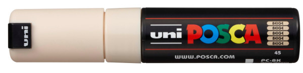 Preces attēls Marķieris ūdens bāzes UNI Posca PC-8K bēša (45)