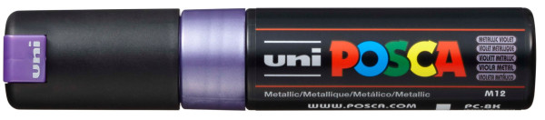 Preces attēls Marķieris ūdens bāzes UNI Posca PC-8K metalizēti violets (M12)