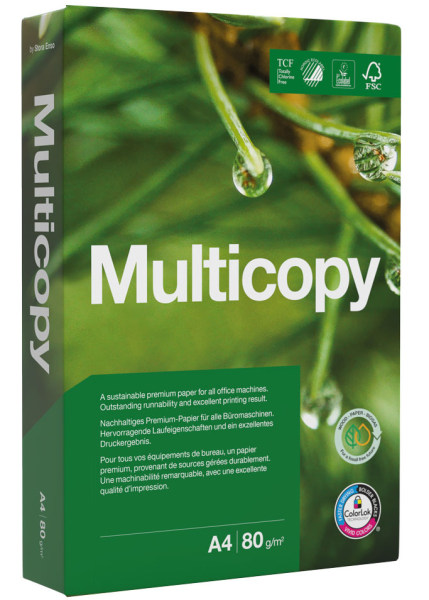 Preces attēls Papīrs MULTI COPY 80g 500lp A4