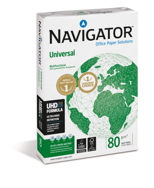 Preces attēls Papīrs NAVIGATOR Universal A4 80g/m2 500lp