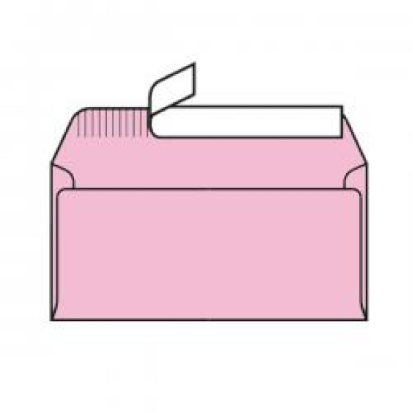Preces attēls Aploksnes C65 FASHION 120g/m2 ar silikona lenti 10 gab. PP maisiņā N22, Rose