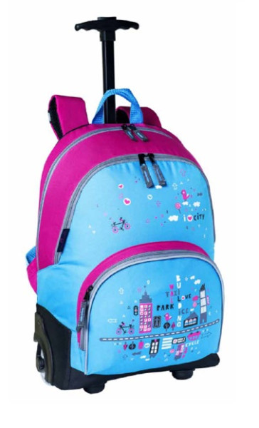 Preces attēls Mugursoma ar riteņiem BP Pink/blue (2130)