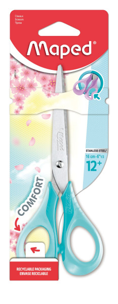 Preces attēls Šķēres MAPED Sensoft 16cm Pastel, blisterī