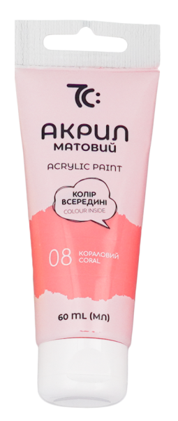 Preces attēls Akrila krāsa tūbiņā GAMMA 60 ml, koraļļu Nr.8